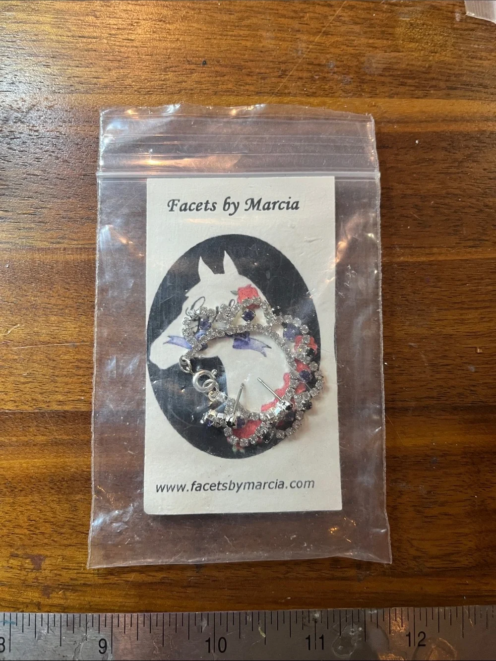 Rhinestone Crystal Statement Necklace by Facets by Marcia for 16” Fashion Dolls
